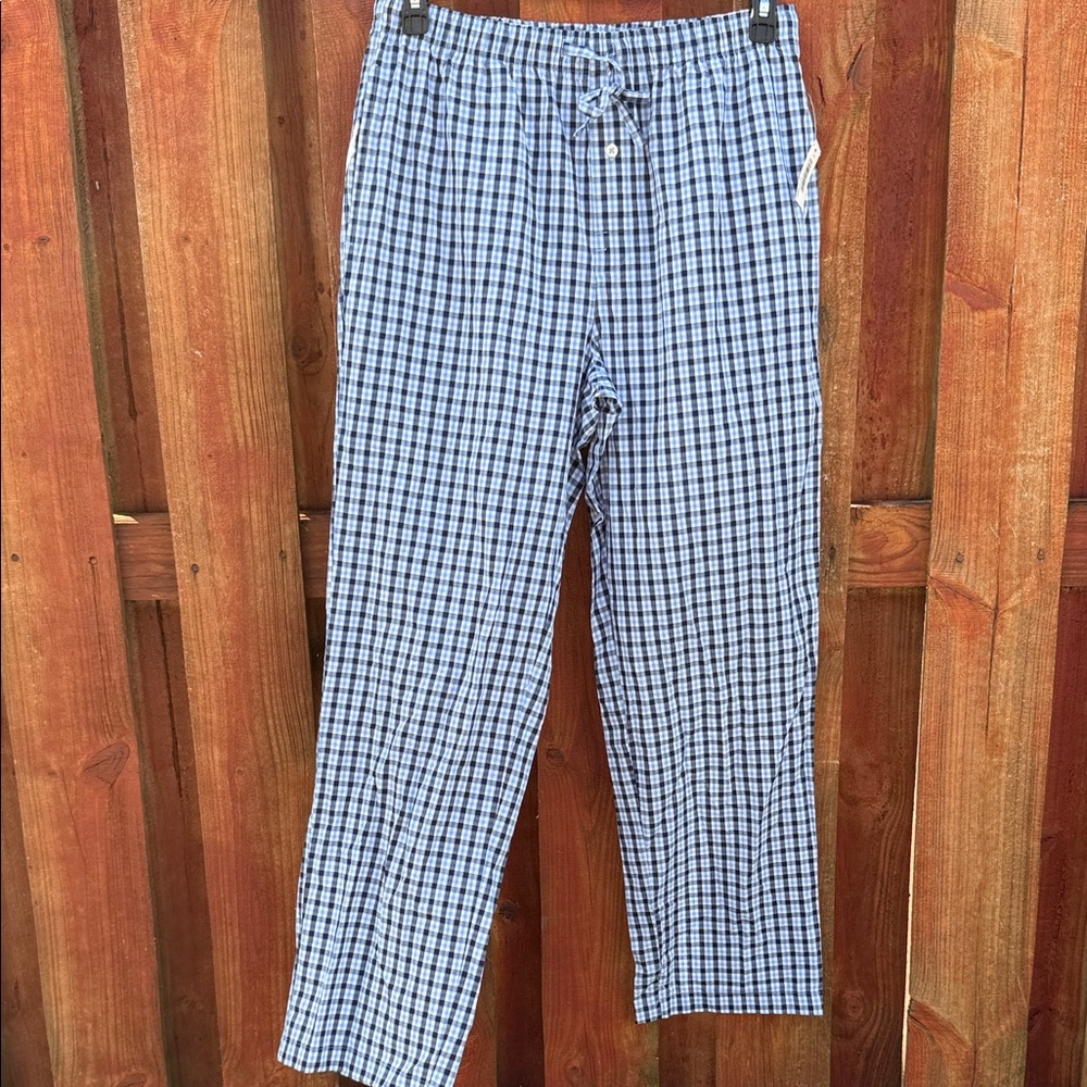 Amazon Essentials Men's Black and White Checkered Joggers Size M